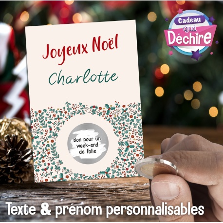 Carte à gratter Joyeux Noël