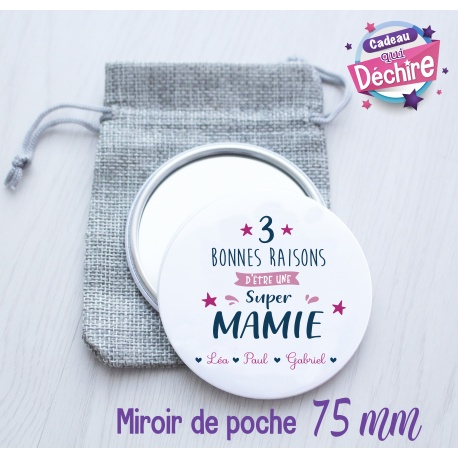 Miroir de poche pour une super Mamie