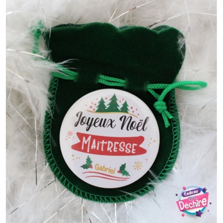 Miroir de poche " Joyeux Noël "