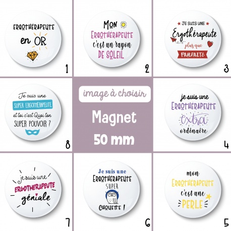 Magnet ergothérapeute (féminin) - 50 mm - Choix de l'image