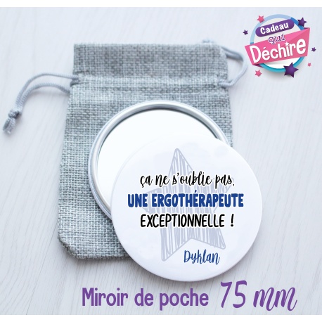 Miroir de poche ergothérapeute - 75 mm