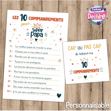 Les 10 commandements Papa