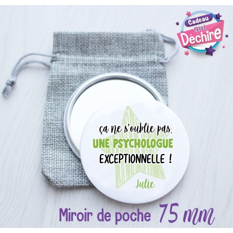 Miroir de poche psychologue - 75 mm