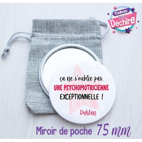 Miroir de poche psychomotricienne - 75 mm