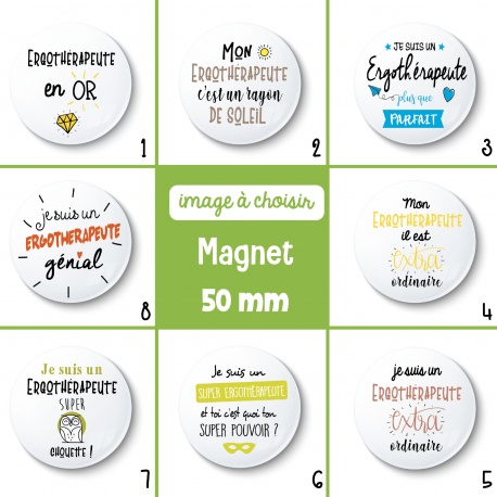 Magnet ergothérapeute (masculin) - 50 mm - Choix de l'image