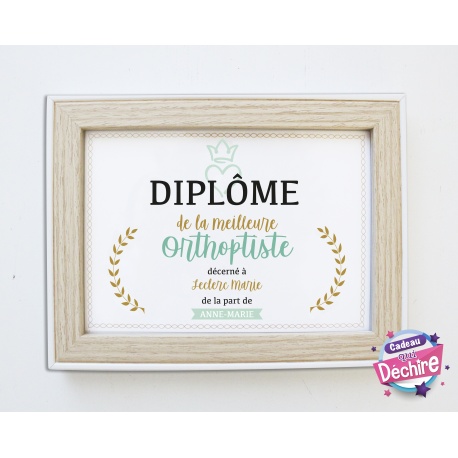 Diplôme orthophoniste  - Choix du format