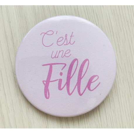 Badge épingle sexe du bébé - 50 mm