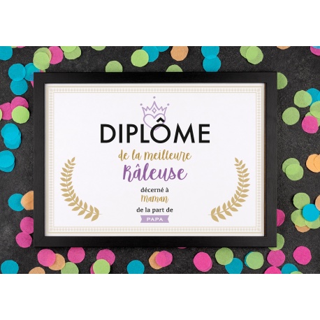 Affiche diplôme râleuse - Choix du format - Vendu sans le cadre