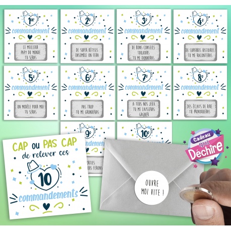 10 commandements à gratter - Papa