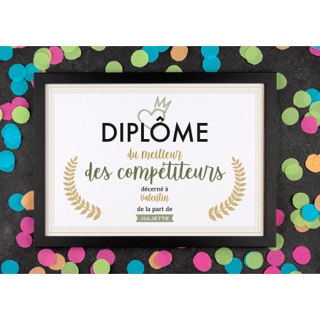 Affiche diplôme persévérant - Choix du format - Vendu sans le cadre