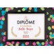 Affiche diplôme belle gosse - Choix du format - Vendu sans le cadre