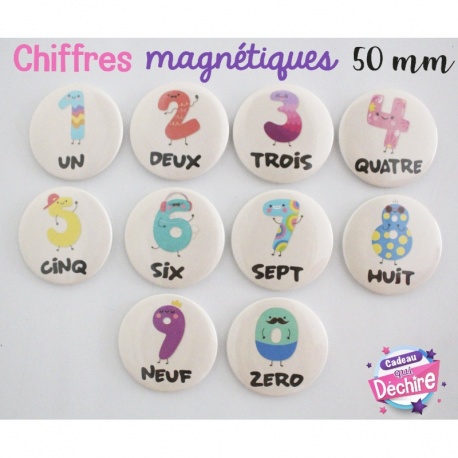 Chiffres magnétiques -  50 mm - jeux éducatifs pour enfants