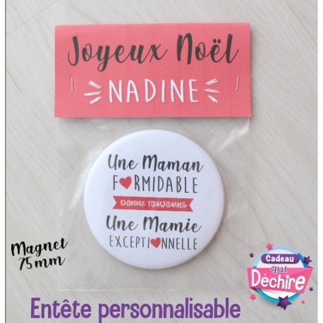 Magnet "Maman Formidable et Mamie Exceptionnelle"